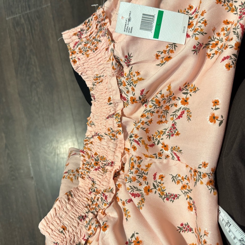 Jessica Simpson Floral Print  Bottoms - Pink and Orange - Picture 4 of 9